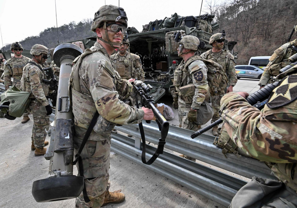 &lt;p&gt;US soldiers from the 2nd Infantry Division Stryker Battalion prepare for a Warrior Shield live fire exercise at a military training field in Pocheon on March 22, 2023, as part of the Freedom Shield joint military exercise. - South Korea and the United States kicked off the Freedom Shield joint military exercise, their largest drills in five years, which will run for 10 days from March 13, 2023 as part of the allies drive to counter North Korea‘s growing threats. (Photo by Jung Yeon-je/AFP)&lt;/p&gt;