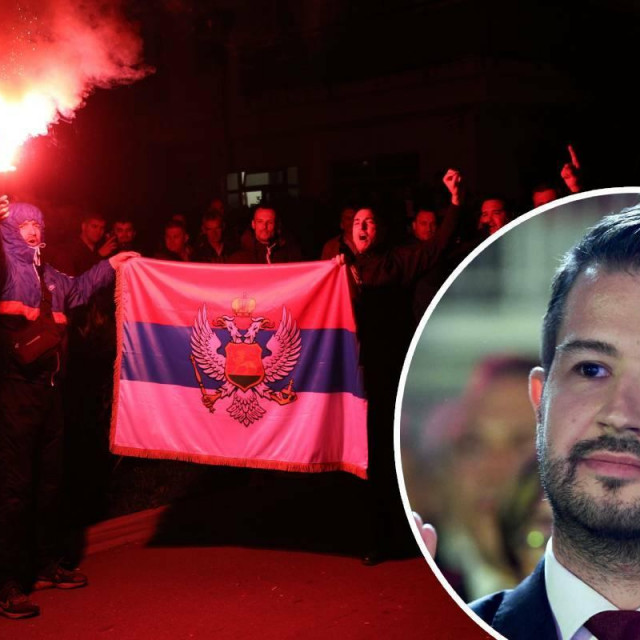 &lt;p&gt;Pobjeda  Jakova Milatovića u Crnoj Goris slavila se srpskim zastavama&lt;/p&gt;