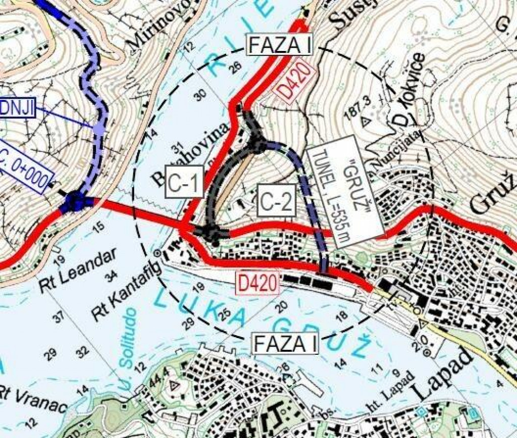 &lt;p&gt;Trasa planirane brze ceste Dubrovnik - Zračna luka čilipi kroz Rijeku dubrovačku&lt;/p&gt;