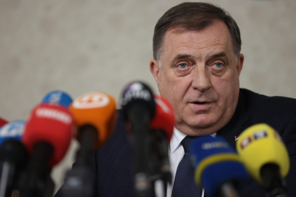 &lt;p&gt;Sarajevo,300323.&lt;br&gt;
Press konferencija Milorad Dodik, Dragan Covic, Nermin Niksic i Elmedin Konakovic.&lt;br&gt;
Na fotografiji: Milorad Dodik.&lt;br&gt;