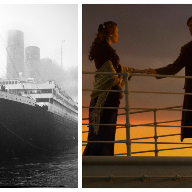 &lt;p&gt;Titanic u stvarnosti (lijevo) i na filmu&lt;/p&gt;