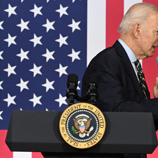 &lt;p&gt;US President Joe Biden speaks about the economy at the International Union of Operating Engineers Local 77 facility in Accokeek, Maryland, on April 19, 2023. (Photo by Jim WATSON/AFP)&lt;/p&gt;