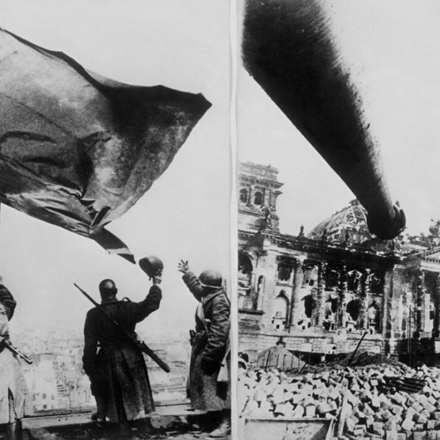 &lt;p&gt;Simbol pobjede, sovjetski vojnici dižu zastavu na razoreni Reichstag&lt;/p&gt;