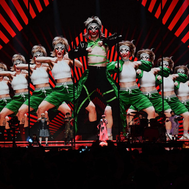 &lt;p&gt;Rock band Let 3 performs on behalf of Croatia during the final of the Eurovision Song contest 2023 on May 13, 2023 at the M&amp;S Bank Arena in Liverpool, northern England. (Photo by Oli SCARFF/AFP)&lt;/p&gt;