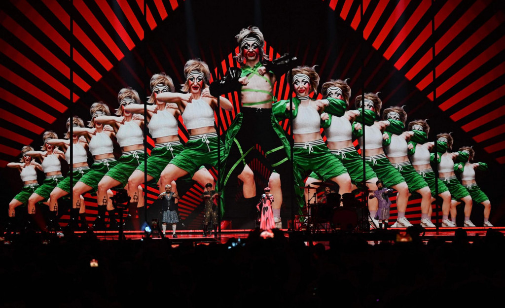 &lt;p&gt;Rock band Let 3 performs on behalf of Croatia during the final of the Eurovision Song contest 2023 on May 13, 2023 at the M&amp;S Bank Arena in Liverpool, northern England. (Photo by Oli SCARFF/AFP)&lt;/p&gt;