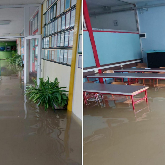 &lt;p&gt;poplavljena je škola u Obrovcu&lt;/p&gt;