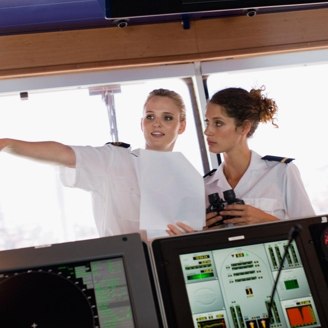 &lt;p&gt;Two female sailors on ship&lt;/p&gt;