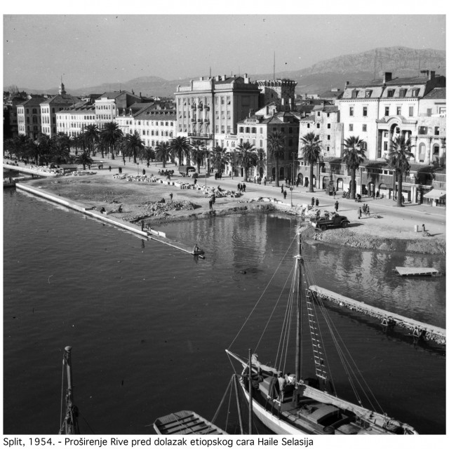&lt;p&gt;Split 1954.- Proširenje Rive uoči posjeta etiopskog cara Hailea Selassieja&lt;/p&gt;