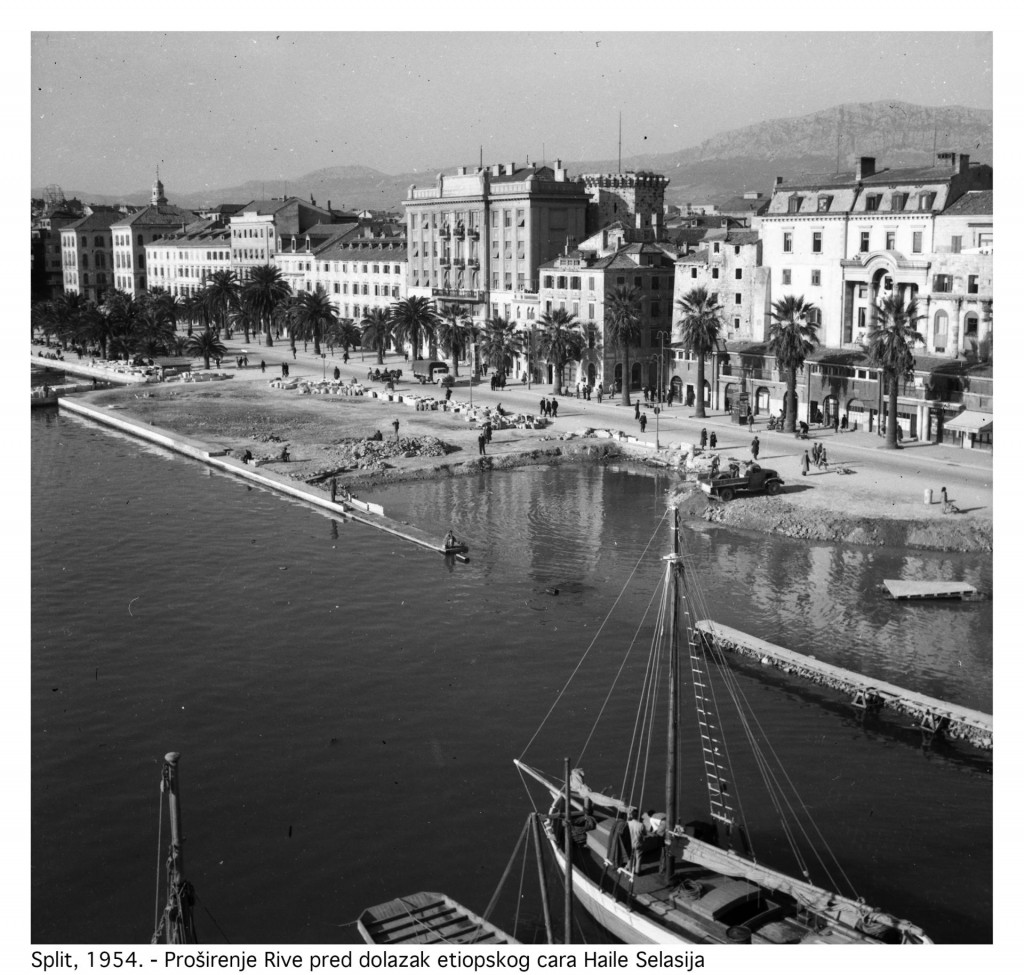 &lt;p&gt;Split 1954.- Proširenje Rive uoči posjeta etiopskog cara Hailea Selassieja&lt;/p&gt;