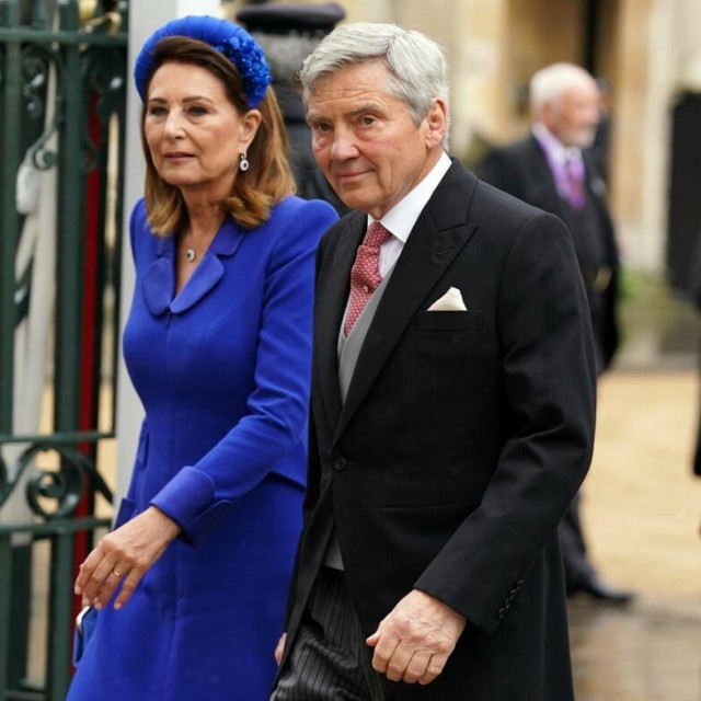 &lt;p&gt;Michael i Carole Middleton na krunidbi kralja Charlesa&lt;/p&gt;