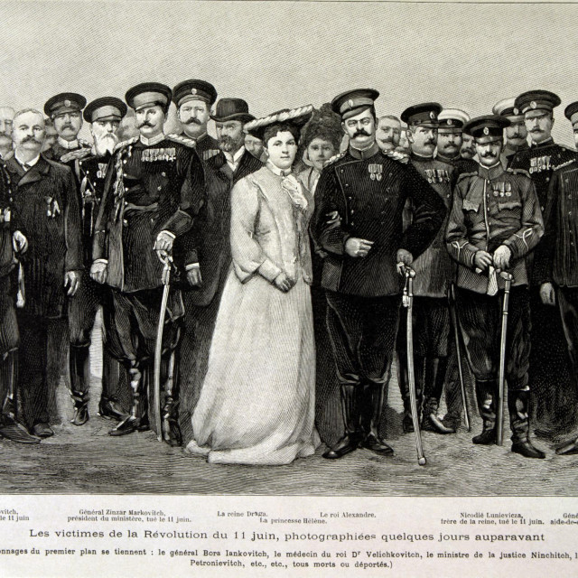 &lt;p&gt;Žrtve srpskog prevrata 11. lipnja 1903. - kralj Aleksandar I. Obrenović sa suprugom Dragom i dijelom njihove svite&lt;/p&gt;