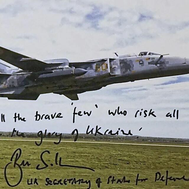 &lt;p&gt;Posveta britanskog ministra obrane na fotografiji zrakoplova koji uzlijeće s raketom Storm Shadow &lt;/p&gt;