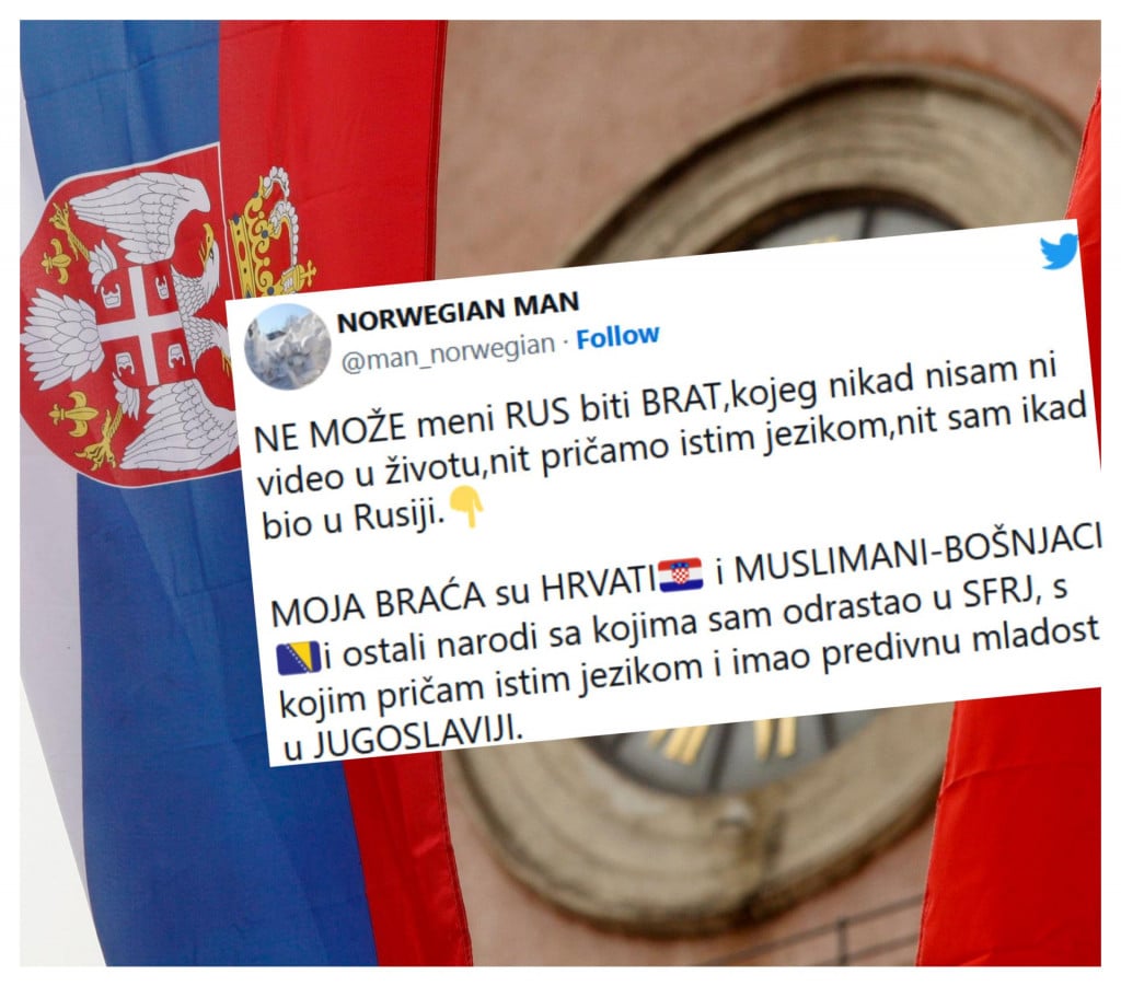 &lt;p&gt;Jedan Srbin na internetu je podijelio svoje sunarodnjake izjavom o Rusima, Hrvatima i Bošnjacima.&lt;/p&gt;