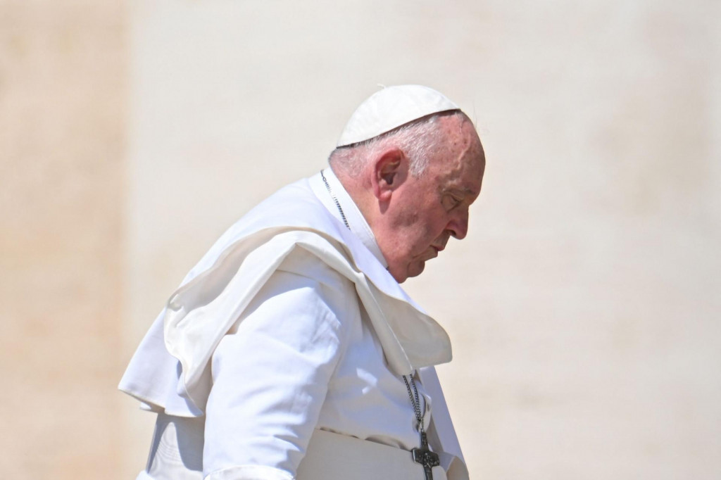&lt;p&gt;Pope Francis leaves after his weekly general audience at St. Peter‘s square in the Vatican on May 31, 2023. (Photo by Alberto PIZZOLI/AFP)&lt;/p&gt;