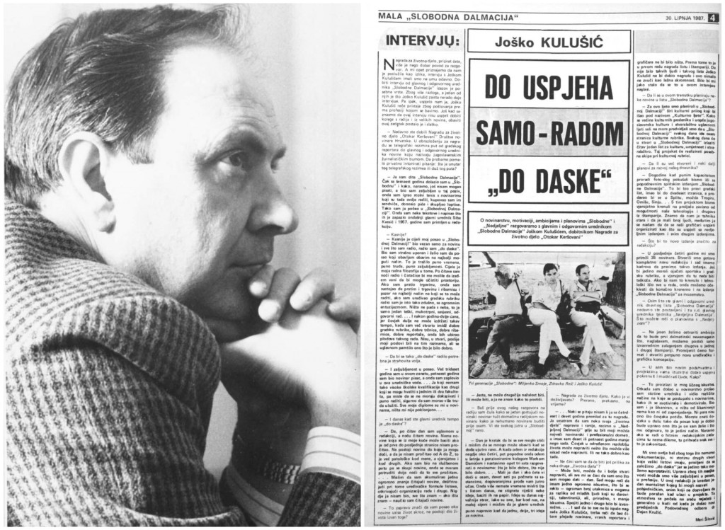 &lt;p&gt;Joško Kulušić zapamćen je kao najuspješniji glavni urednik na jugoslavenskoj novinskoj sceni osamdesetih godina prošlog stoljeća&lt;/p&gt;