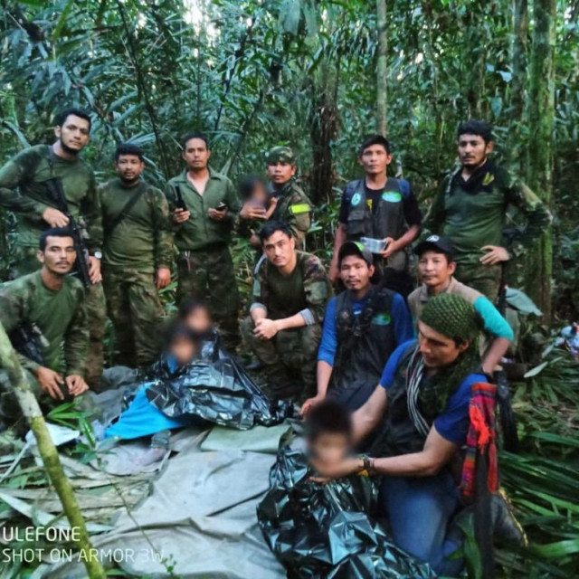 &lt;p&gt;In this handout picture released by the Colombian Presidency members the Army pose four Indigenous children after spending more than a month lost in the Colombian Amazon rainforest following a small plane crash, in Colombia‘s Guaviare jungle on June 9, 2023. Four Indigenous children were found alive Friday after spending more than a month lost in the Colombian Amazon rainforest following a small plane crash that triggered a massive rescue operation, the country‘s President Gustavo Petro said. (Photo by Handout/Colombian Presidency/AFP)/RESTRICTED TO EDITORIAL USE - MANDATORY CREDIT ”AFP PHOTO/Colombian Presidency” - NO MARKETING - NO ADVERTISING CAMPAIGNS - DISTRIBUTED AS A SERVICE TO CLIENTS&lt;/p&gt;