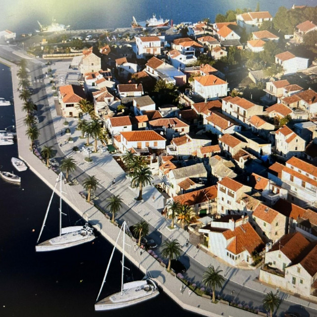 <p>Planirani izgled novog obalnog poteza u sredi&scaron;tu Rogoznice OPĆINA ROGOZNICA</p>