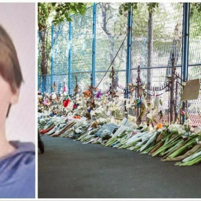 &lt;p&gt;Dječak ubojica i cvijeće za žrtve ispred beogradske osnovne škole&lt;/p&gt;