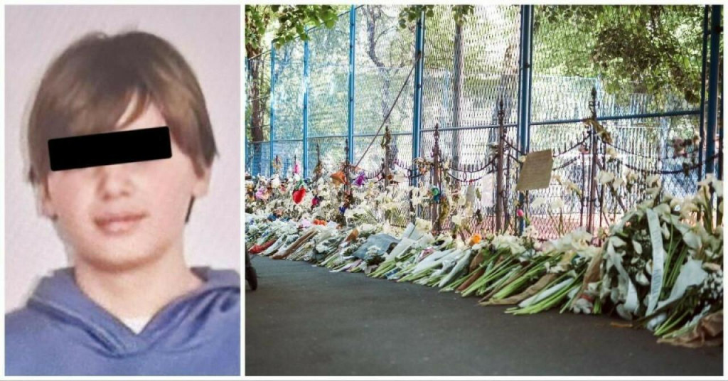 &lt;p&gt;Dječak ubojica i cvijeće za žrtve ispred beogradske osnovne škole&lt;/p&gt;