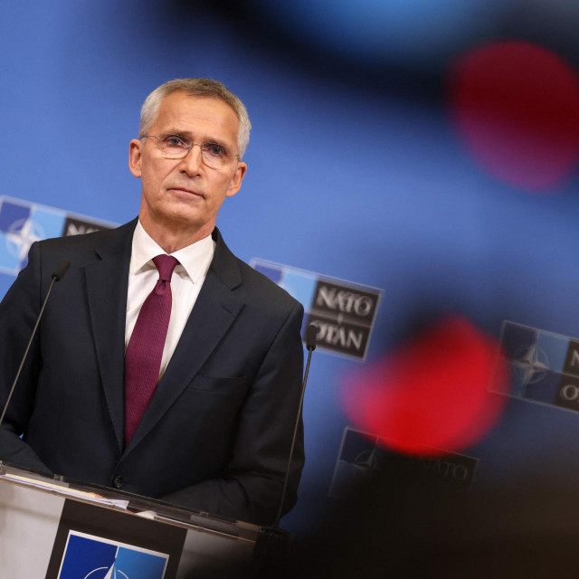 &lt;p&gt;NATO Secretary General Jens Stoltenberg addresses a press conference during a two-day meeting of the North Atlantic Council (NAC) with Defence Ministers, at the NATO headquarters in Brussels on June 16, 2023. (Photo by SIMON WOHLFAHRT/AFP)&lt;/p&gt;