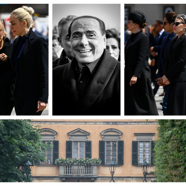 &lt;p&gt;Slijeva: Berlusconijeva kćer Marina u društvu Silvijeve posljednje partnerice Marte Fascine, desno: Berlusconijeva djeca iz drugog braka, Eleonora, Pier Silvio i Barbara&lt;/p&gt;