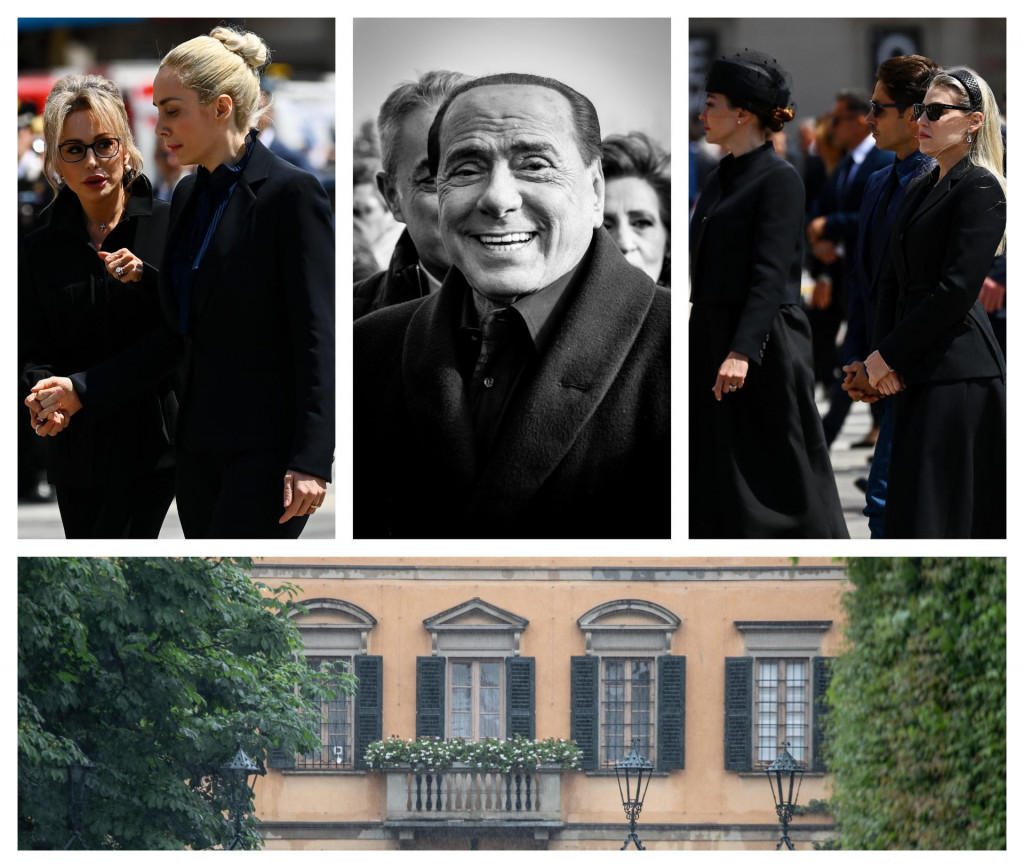 &lt;p&gt;Slijeva: Berlusconijeva kćer Marina u društvu Silvijeve posljednje partnerice Marte Fascine, desno: Berlusconijeva djeca iz drugog braka, Eleonora, Pier Silvio i Barbara&lt;/p&gt;