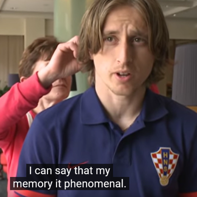 &lt;p&gt;Luka Modrić u emisiji iz 2012., pet godina prije nego što se ničeg više nije sjećao&lt;/p&gt;