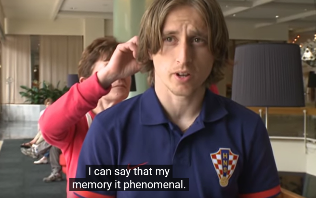 &lt;p&gt;Luka Modrić u emisiji iz 2012., pet godina prije nego što se ničeg više nije sjećao&lt;/p&gt;