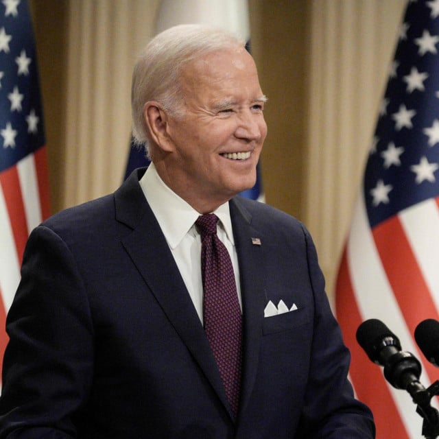 &lt;p&gt;US President Joe Biden addresses a joint press conference with Finland‘s President after the US-Nordic leaders summit in Helsinki on July 13, 2023. (Photo by Alessandro Rampazzo/AFP)&lt;/p&gt;