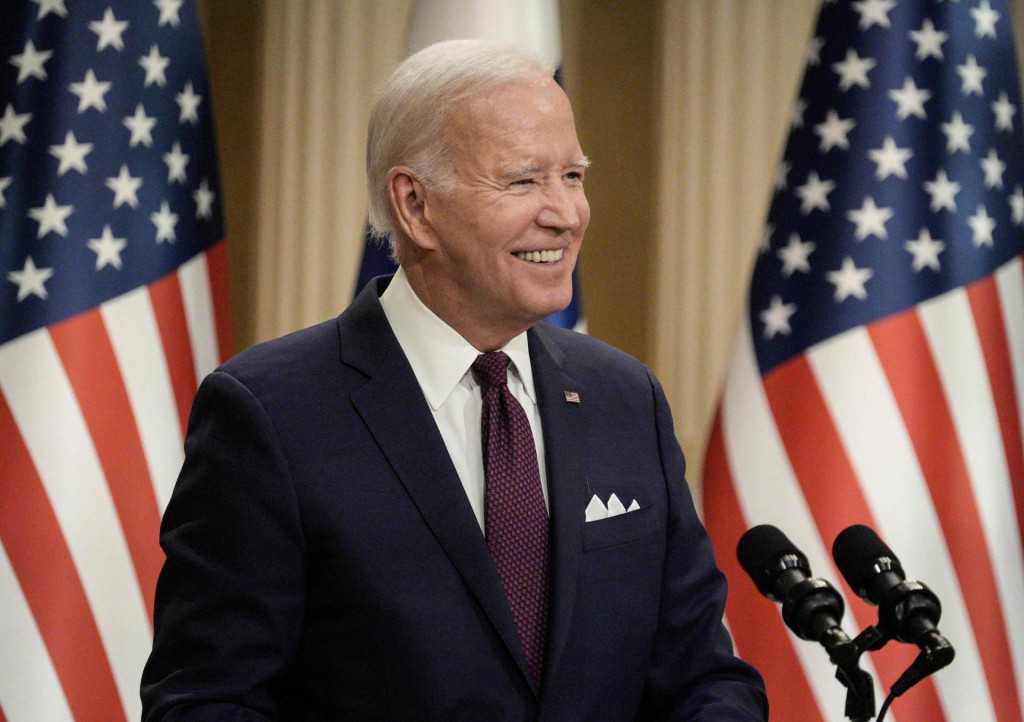 &lt;p&gt;US President Joe Biden addresses a joint press conference with Finland‘s President after the US-Nordic leaders summit in Helsinki on July 13, 2023. (Photo by Alessandro Rampazzo/AFP)&lt;/p&gt;