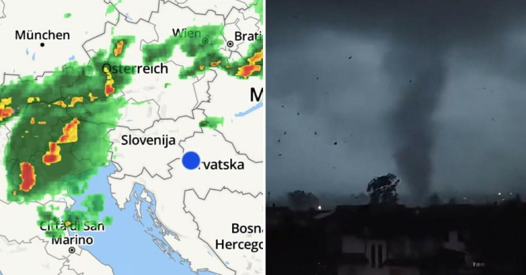 &lt;p&gt;Radarska slika u 13:50h, tornado u Milanu&lt;/p&gt;