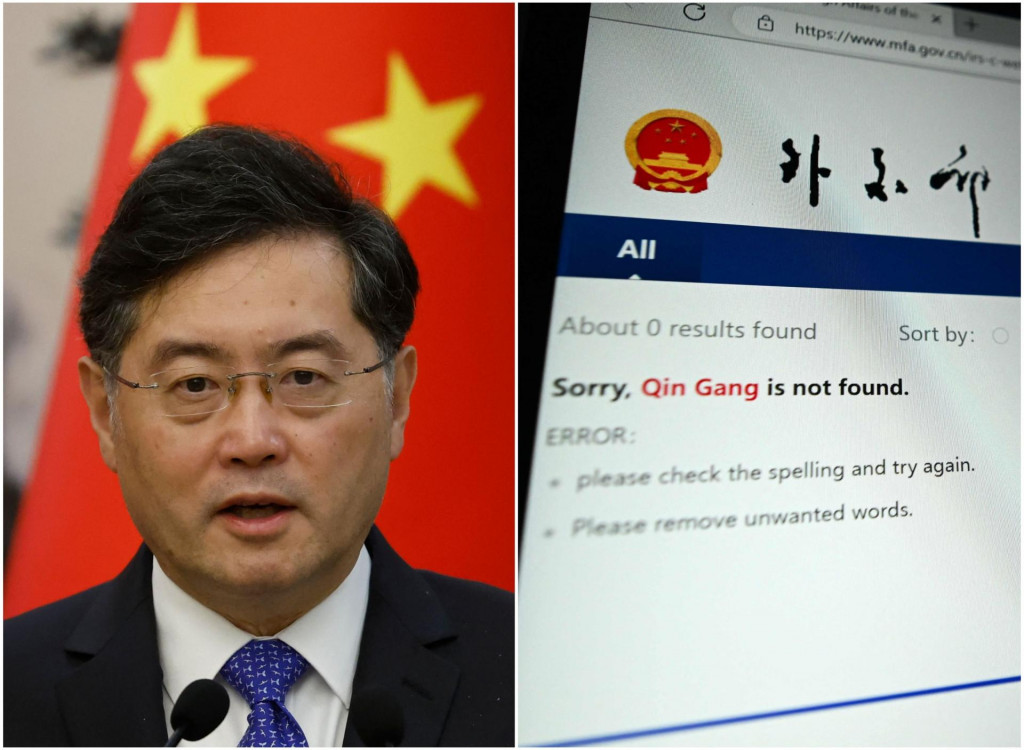 &lt;p&gt;Kao da nikad nije postojao - pretraga imena bivšeg kineskog ministra vanjskih poslova Qin Ganga (lijevo) na web-stranici ministarstva ne pokazuje nikakav rezultat&lt;/p&gt;
