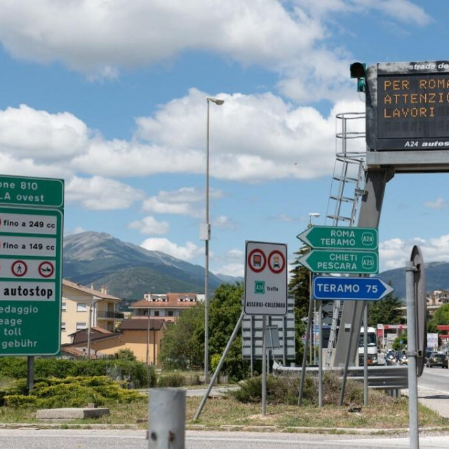 &lt;p&gt;A view of highway and road signs in L‘Aquila, Italy on June 1st, 2020. Since June 3, 2020, In Italy it is possible moving to all Regions outbreak of covid-19 pandemic. (Photo by Lorenzo Di Cola/NurPhoto) (Photo by Lorenzo Di Cola/NurPhoto/NurPhoto via AFP)&lt;/p&gt;