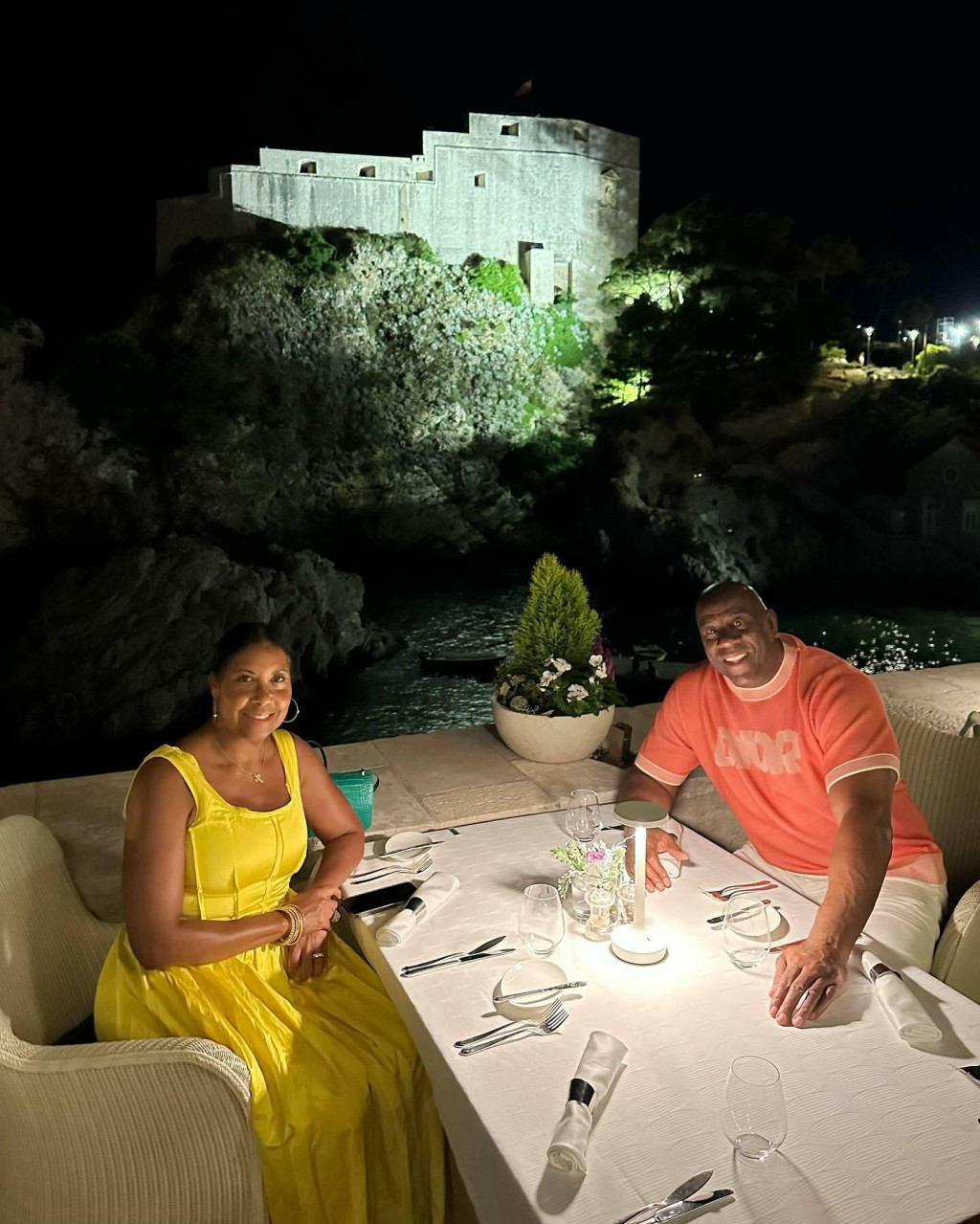 &lt;p&gt;Magic Johnson sa suprugom u Dubrovniku&lt;/p&gt;