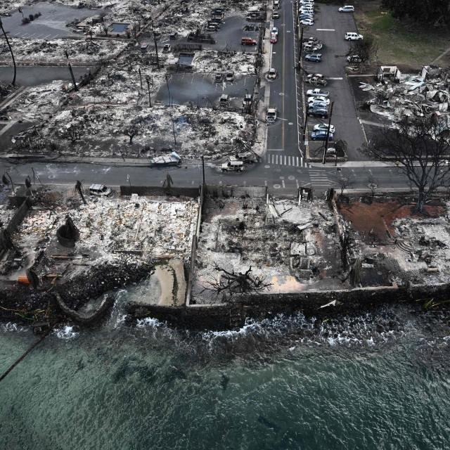 &lt;p&gt;An aerial image taken on August 10, 2023 shows destroyed homes in western Maui, Hawaii&lt;/p&gt;