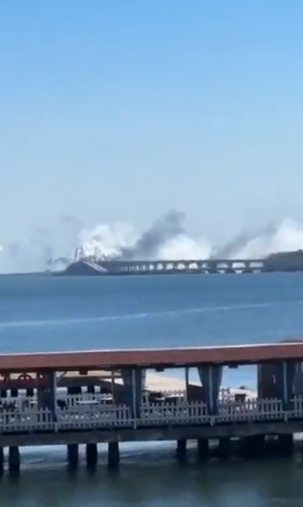 &lt;p&gt;Pognovno je pogođen Krimski most&lt;/p&gt;