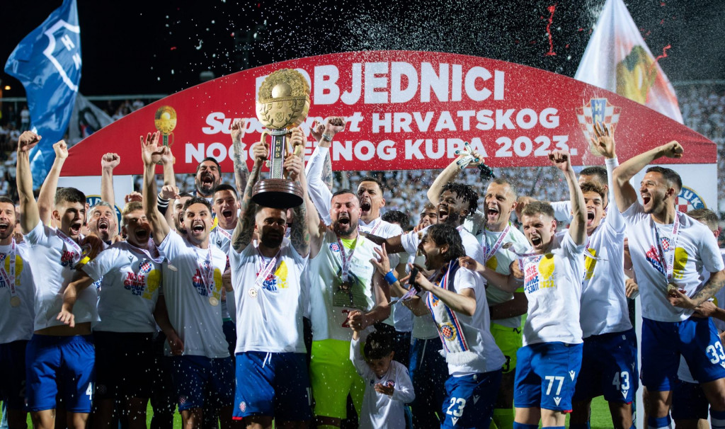 &lt;p&gt;Hajduk slavi - pobjednik je Kupa Hrvatske 2023. godine&lt;/p&gt;