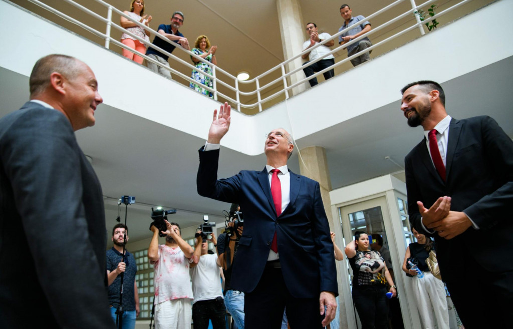 &lt;p&gt;Gradonačelnik Ivica Puljak sa zamjenicima u srpnju 2022. kada je preuzeo dužnost&lt;/p&gt;