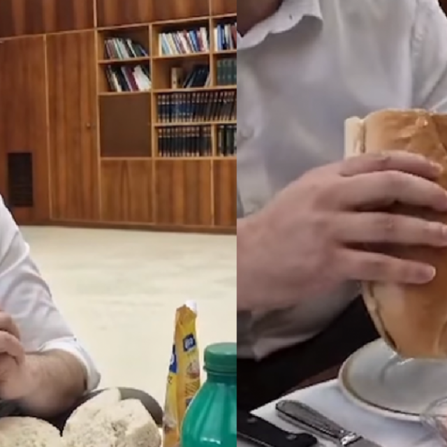 &lt;p&gt;Aleksandar Vučić jede parizer&lt;/p&gt;