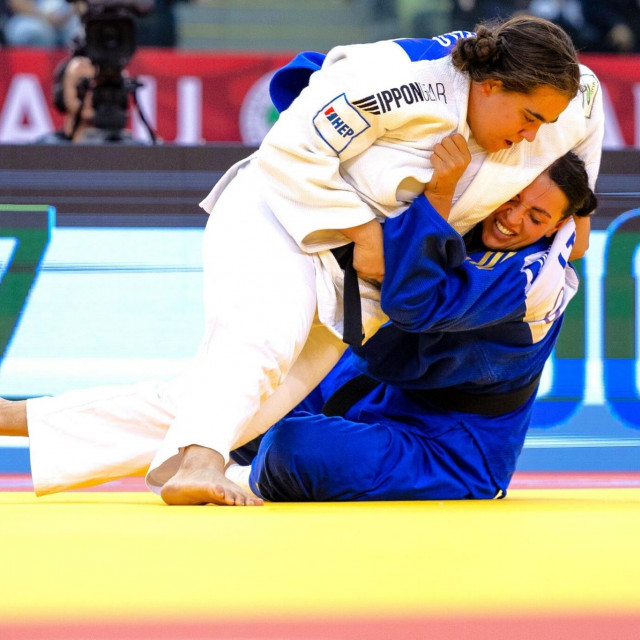 &lt;p&gt;Ivana Šutalo (bijeli kimono) protiv Litavke Jablonskyte na IJF Grand Slamu u Bakuu&lt;/p&gt;