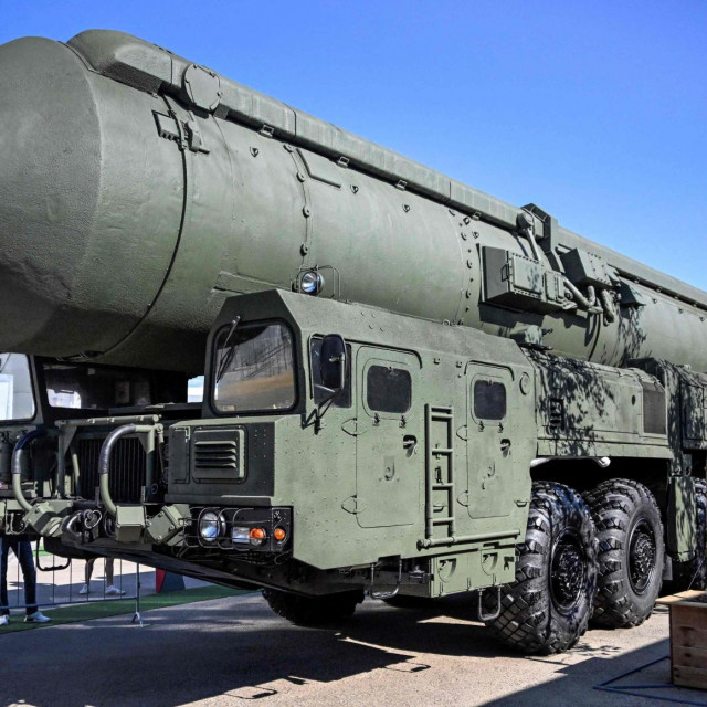&lt;p&gt;Ruska balistička raketa na izložbi u Kubinki, kraj Moskve&lt;/p&gt;