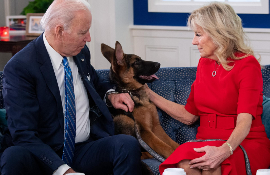 &lt;p&gt;Daj šapu, daj šapu... Predsjednik Joe Biden i prva dama Jill sa Commanderom nedugo nakon što je pas stigao u njihovu obitelj&lt;/p&gt;