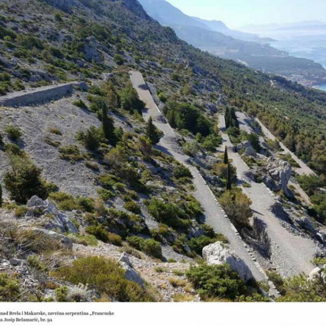 &lt;p&gt;Završna serpentina ‘Francuske ceste‘ prema moru na Biokovu iznad Brela i Makarske&lt;/p&gt;