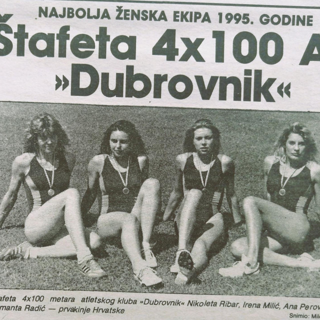 &lt;p&gt;Povijest moga grada - najbolja ženska ekipa Grada Dubrovnika 1995. godine - štafeta 4 puta 100 metara Atletskog kluba Dubrovnik&lt;/p&gt;