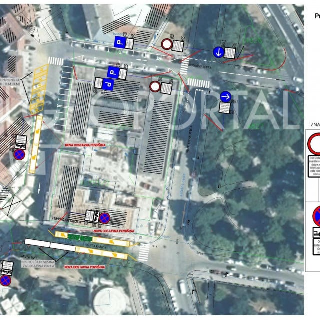&lt;p&gt;Plan mjesta za dostavna vozila kod stare Tehničke škole&lt;/p&gt;