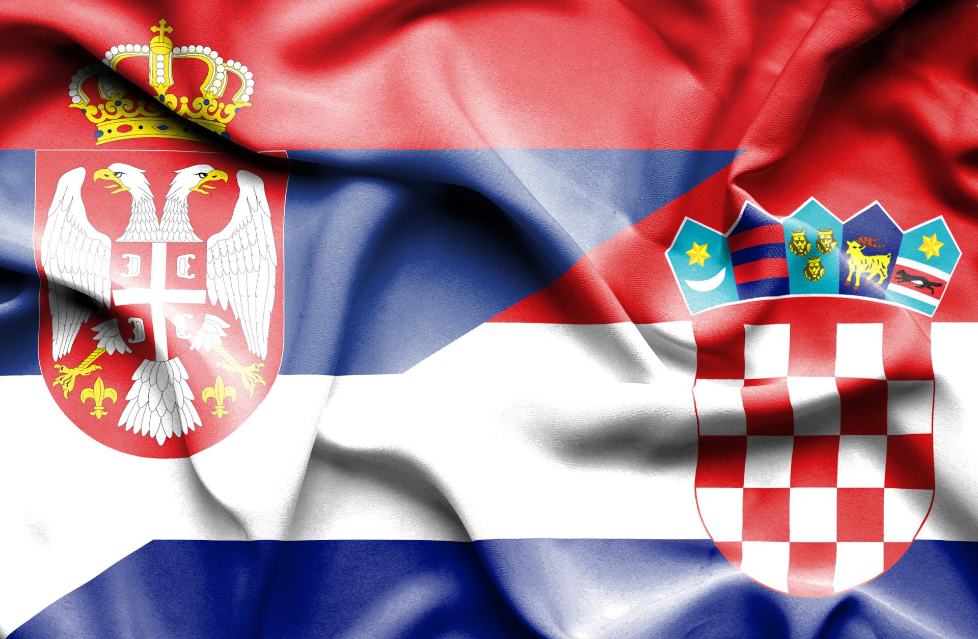 Сербия торговля. Флаг Сербии и Хорватии. Флаг Сербии+флаг Хорватии. Герби флаг Хорватии. Флаг хорватских сербов.