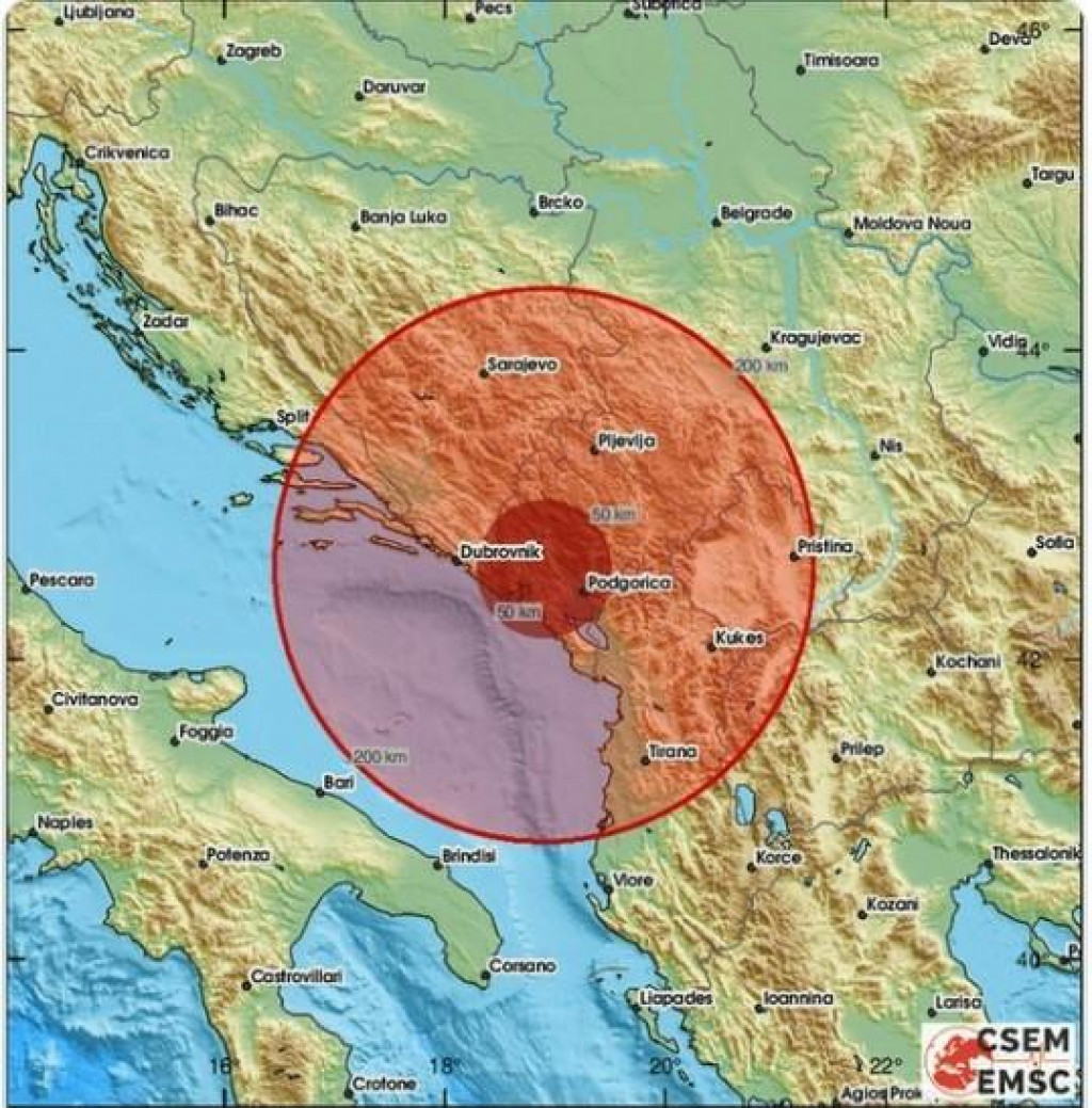 &lt;p&gt;Potres kod Nikšića osjetio se i na dubrovačkom području&lt;/p&gt;