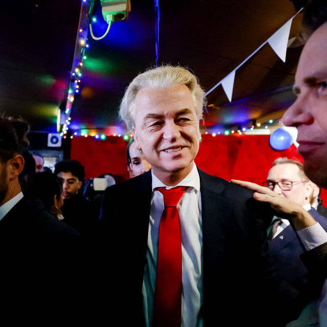 &lt;p&gt;TOPSHOT - PVV leader Geert Wilders reacts to the results of the House of Representatives elections in Scheveningen, the Netherlands, 22 November 2023. The far-right, anti-Islam party of firebrand politician Geert Wilders has won a stunning victory in the Dutch election, partial results showed Wednesday, a political bombshell that will resound in Europe and around the world. (Photo by Remko de Waal/ANP/AFP)/Netherlands OUT - Belgium OUT&lt;/p&gt;