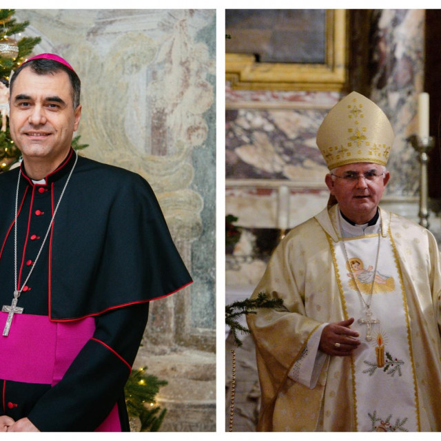 &lt;p&gt;Dubrovački biskup Roko Glasnović i riječki nadbiskup Mate Uzinić&lt;/p&gt;