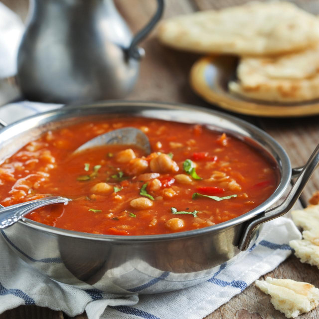 &lt;p&gt;Moroccan soup with chickpeas. Selective focus on soup in bowl&lt;/p&gt;